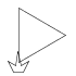 Rovnostranný trojuholník nakreslený
 robotom.
