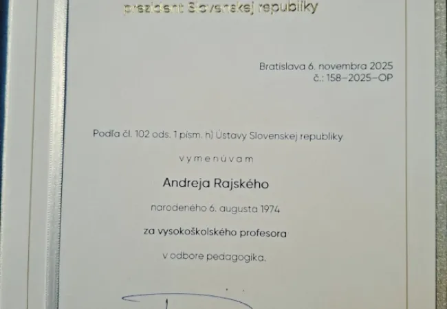 Menovací dekrét.